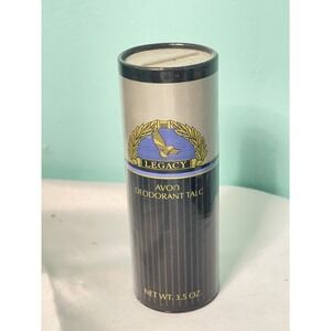 NEW Vintage Avon Legacy For Men Deodorant Body Talc Powder 1989 3.5 oz 100 g NOS